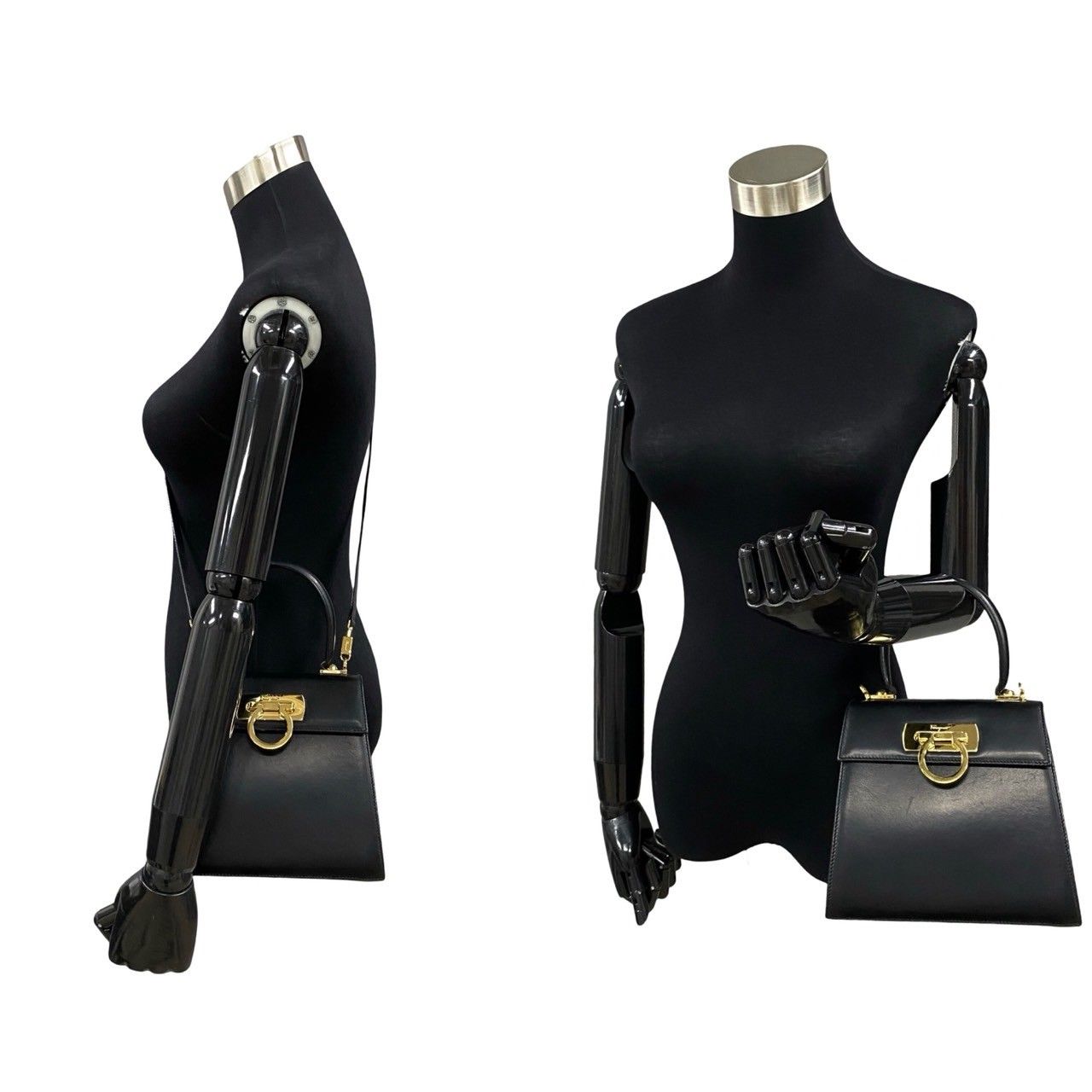 極 美品 Salvatore Ferragamo サルヴァトーレフェラガモ ガンチーニ