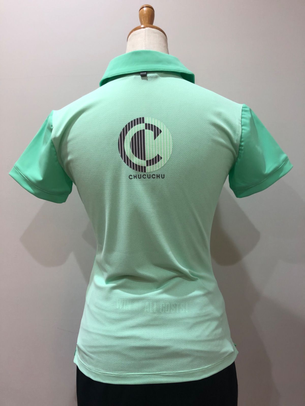 韓国　ゴルフウェア　chucuchu ポロシャツ　ミント - メルカリShops
