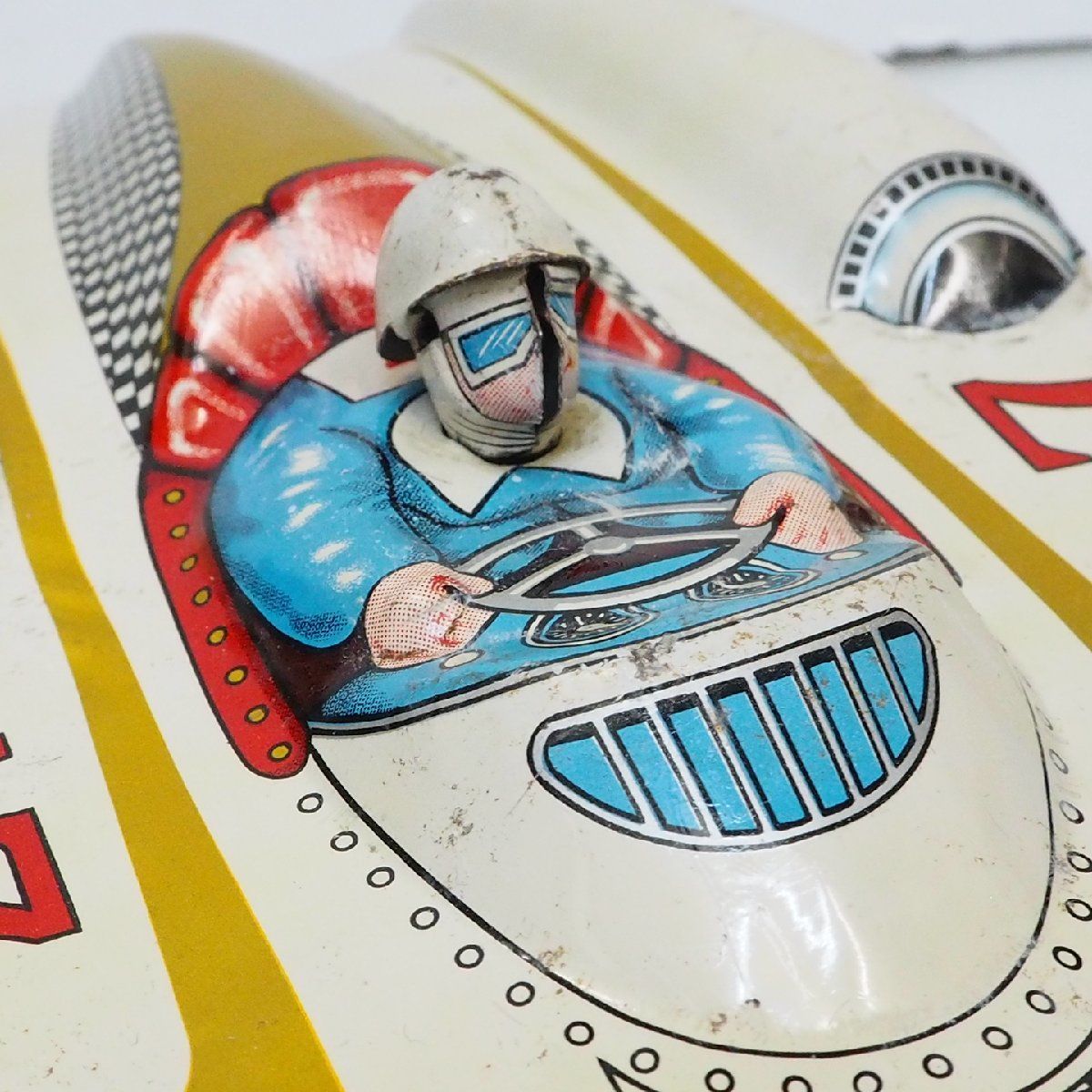 マルサンキャデラック セダン黒ブラックブリキ自動車tin toy car箱