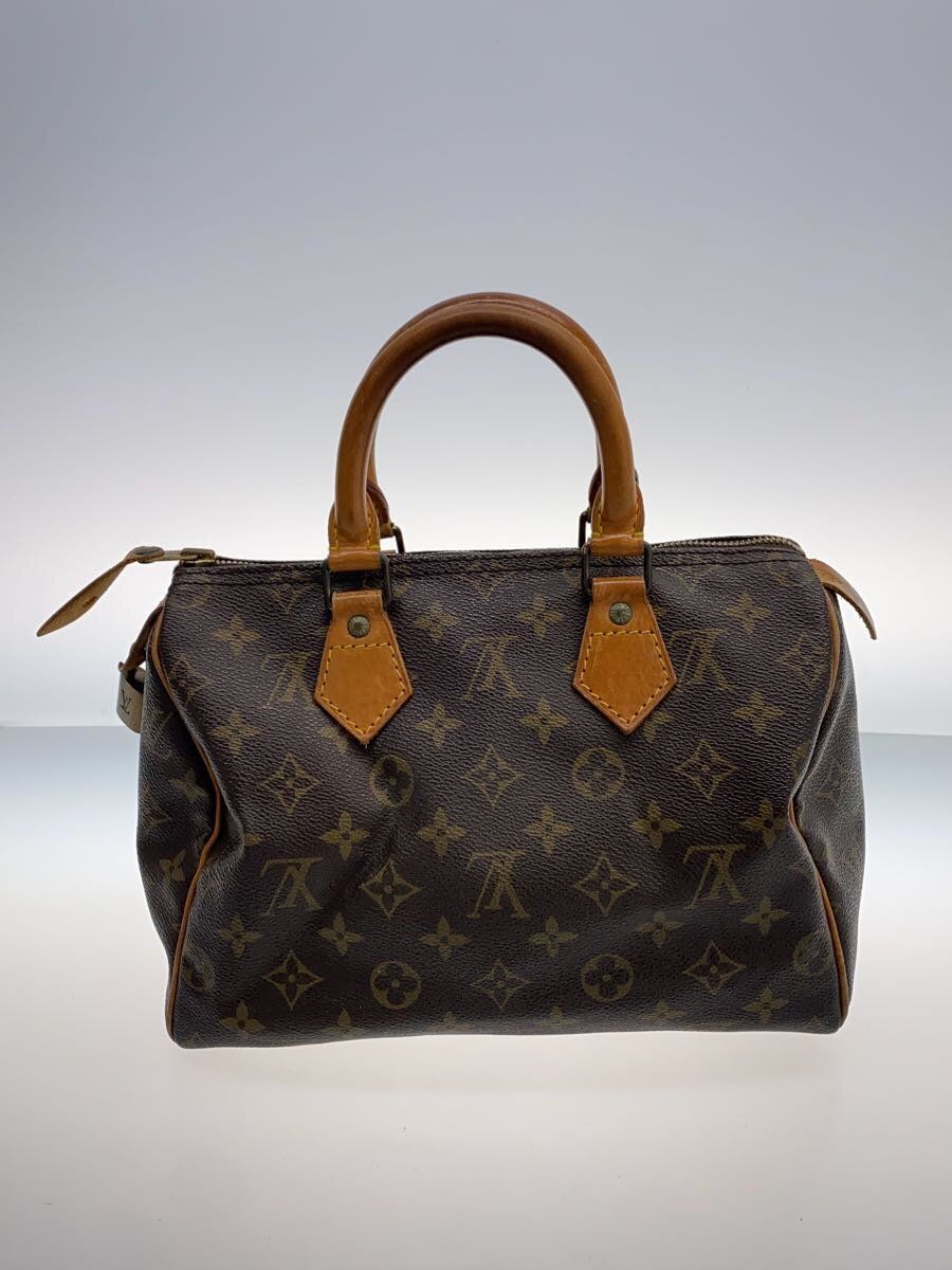 LOUIS VUITTON 1)スピーディ25_モノグラム・キャンバス_BRW PVC ブラウン - メルカリ