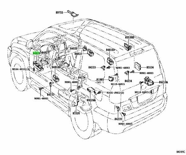 トヨタ 純正 レクサス GX470 パワーウインドウ レギュレータ マスタスイッチ 84040-60073 TOYOTA LEXUS Genuine JDM メーカー純正品