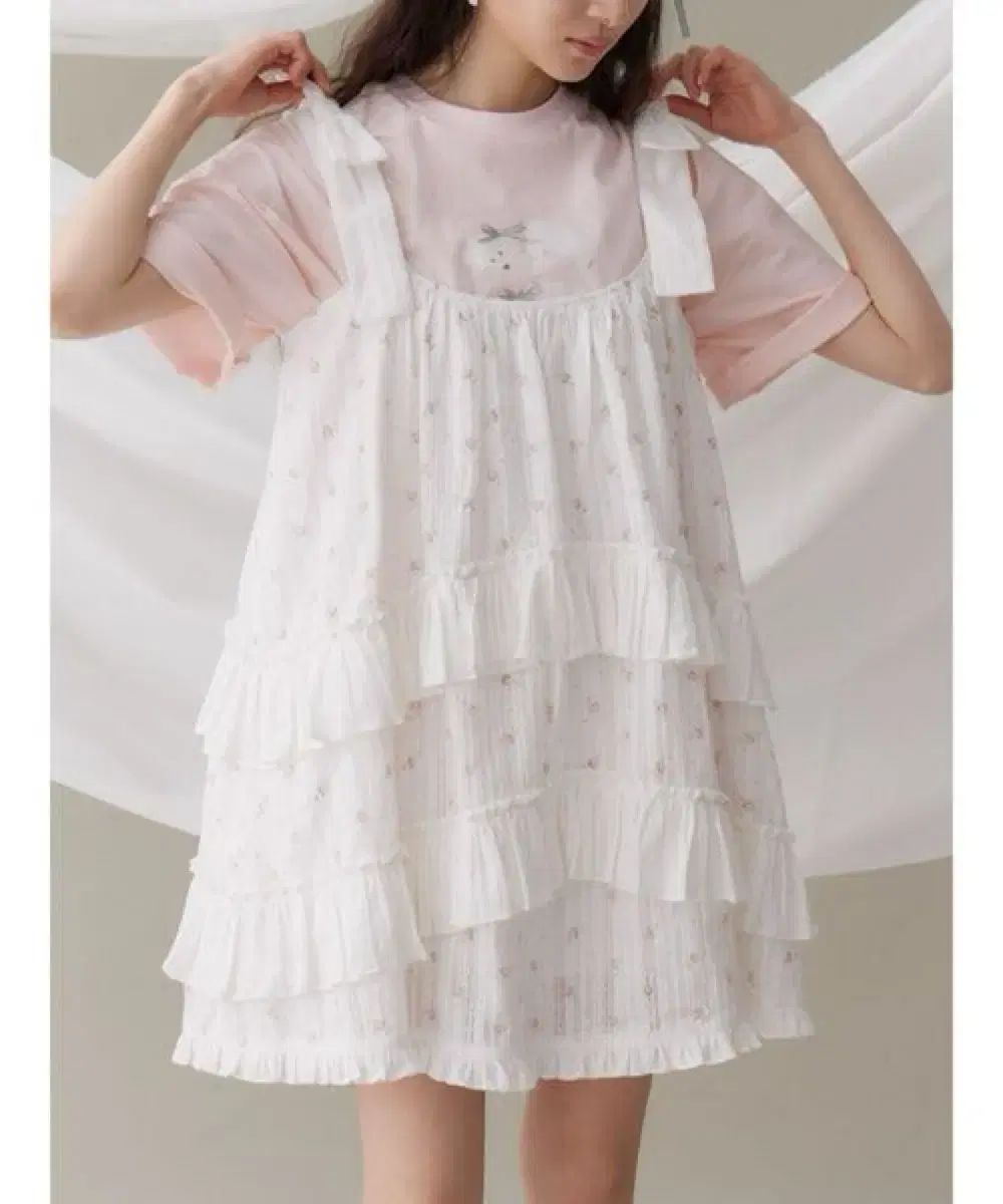 merry jenny メリージェニ フローラル フ ミニ ONE PIECE