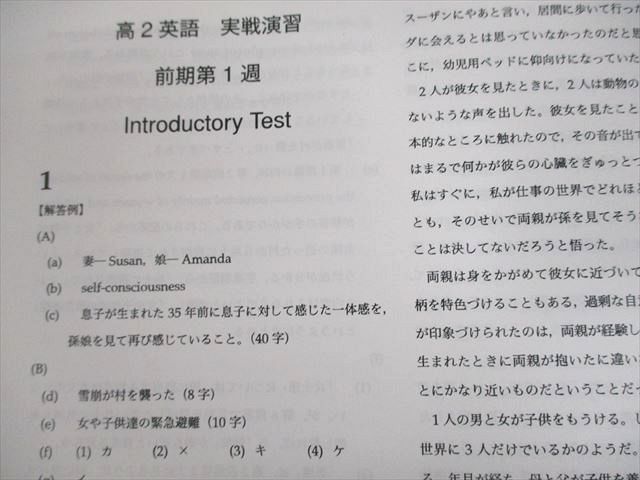 UO10-150 ベネッセ鉄緑会個別指導センター 高2英語実戦/実践講座/英文