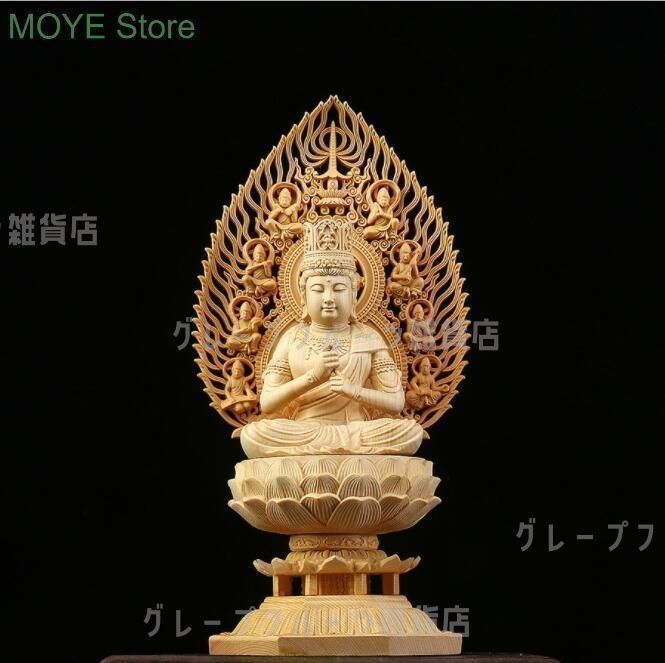 総ケヤキ材　仏教工芸品　木彫仏像　最高級品　仏師手仕上げ品　大元帥明王立像 新作 総ケヤキ材 仏教工芸品 木彫仏像 最高級品 仏師手仕上げ品