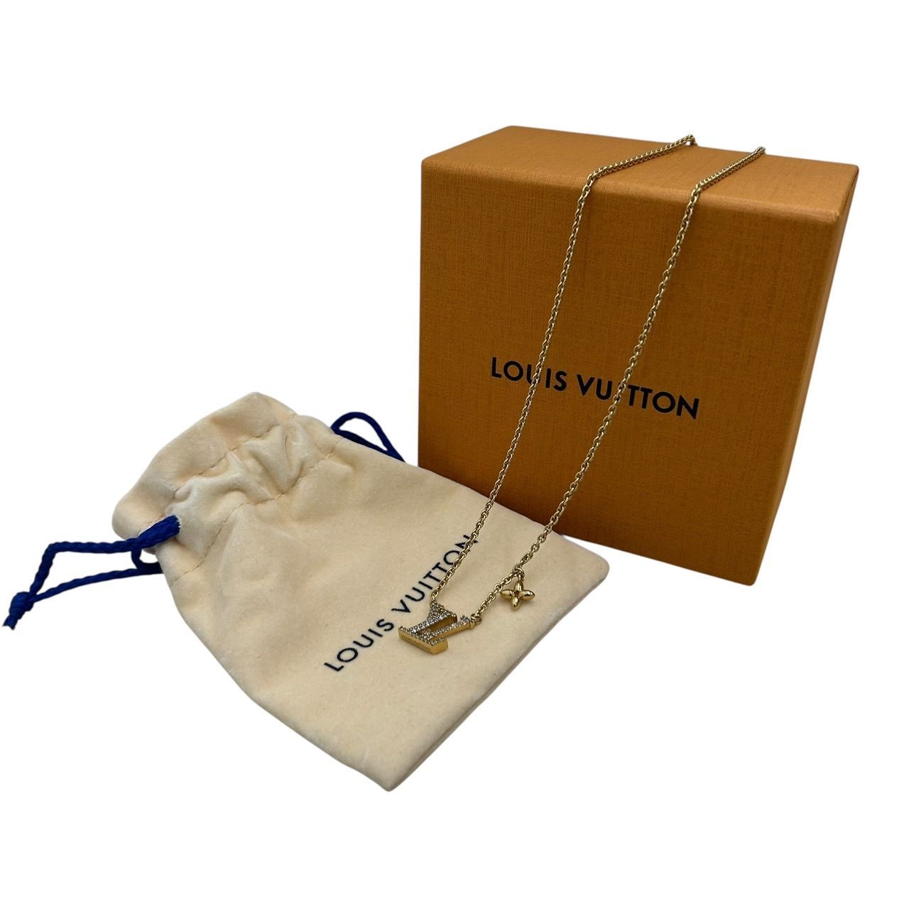 極美品 ルイヴィトン Louis Vuitton メタル ラインストーン レディース 