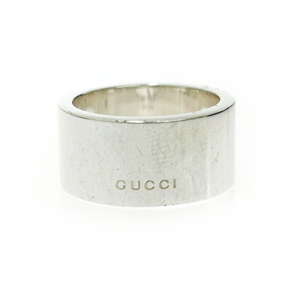 中古】【箱付き】 GUCCI グッチ シルバー カットアウトG リング