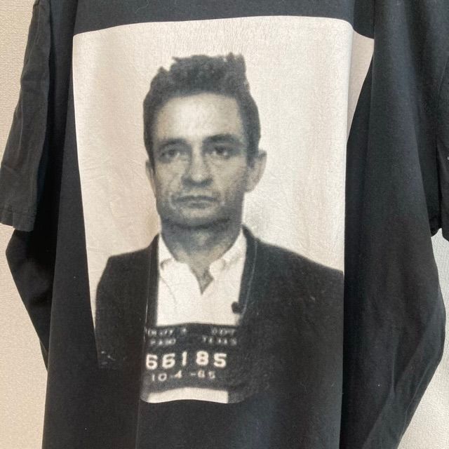 【古着】CASH Tシャツ ジョニーキャッシュTシャツJohnny CashバンドTフォト大きい