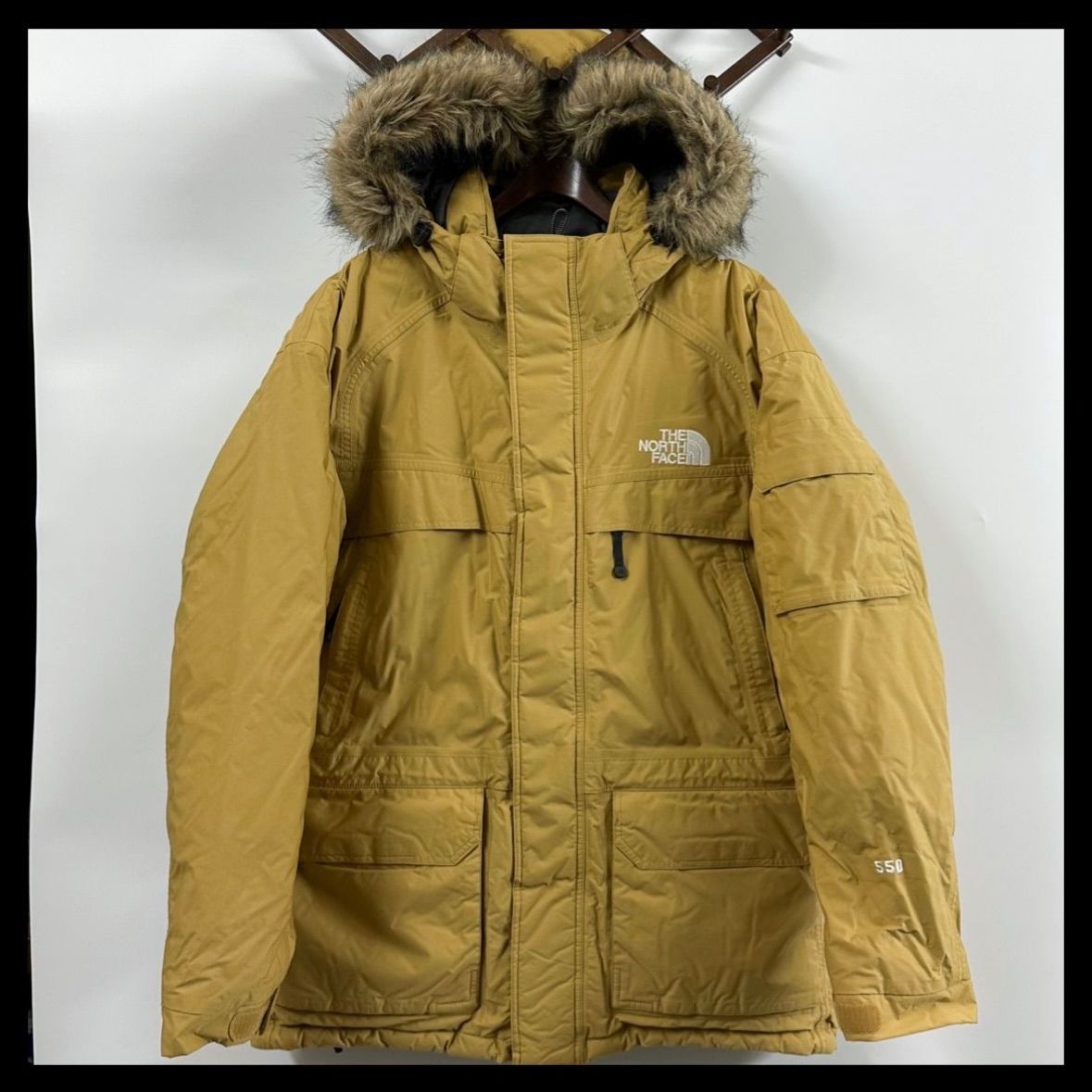 サイズTHE NORTH FACE ノースフェイス マクマードパーカ キャメル 美品