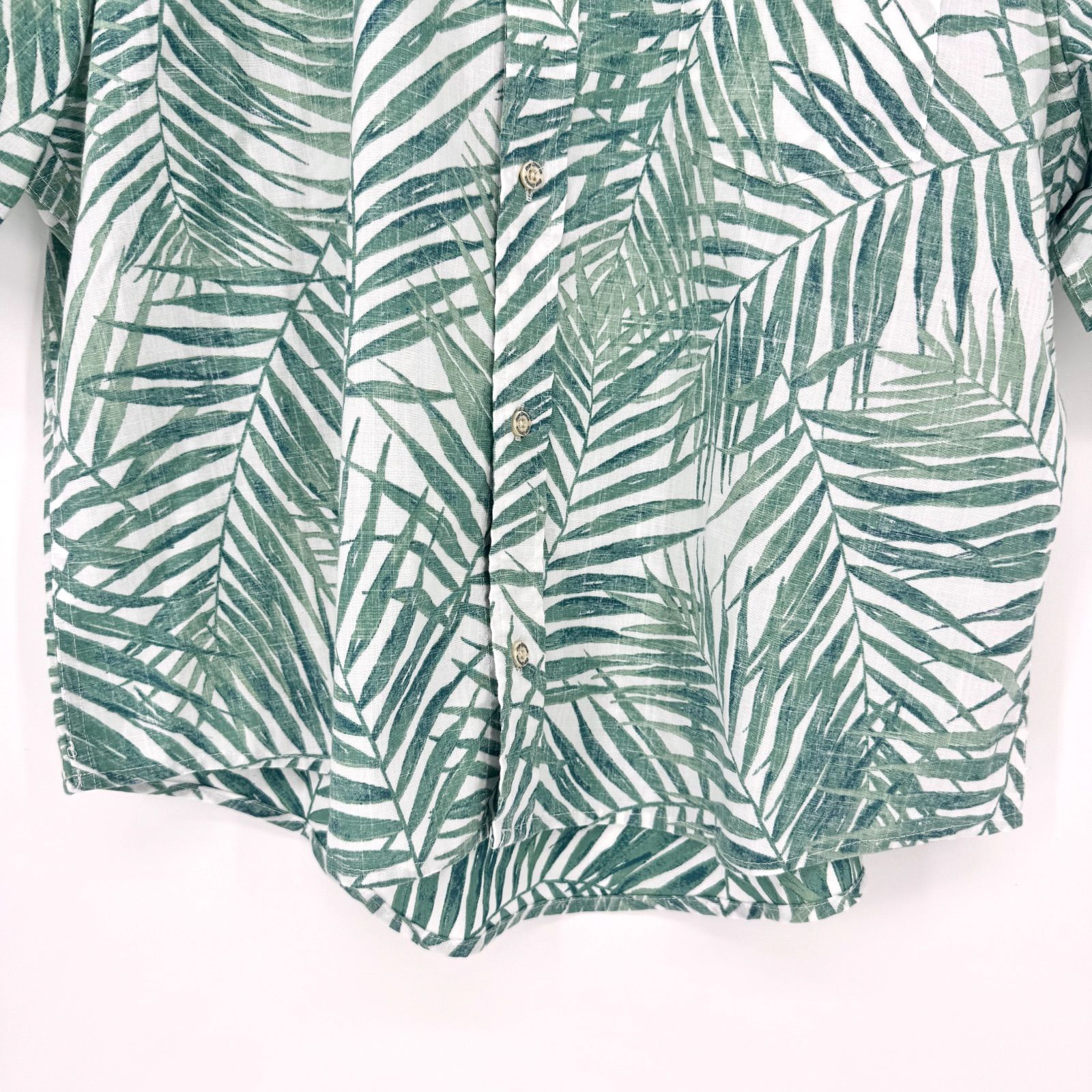 美品 Reyn Spooner アロハシャツ XL グリーン 半袖 レイン