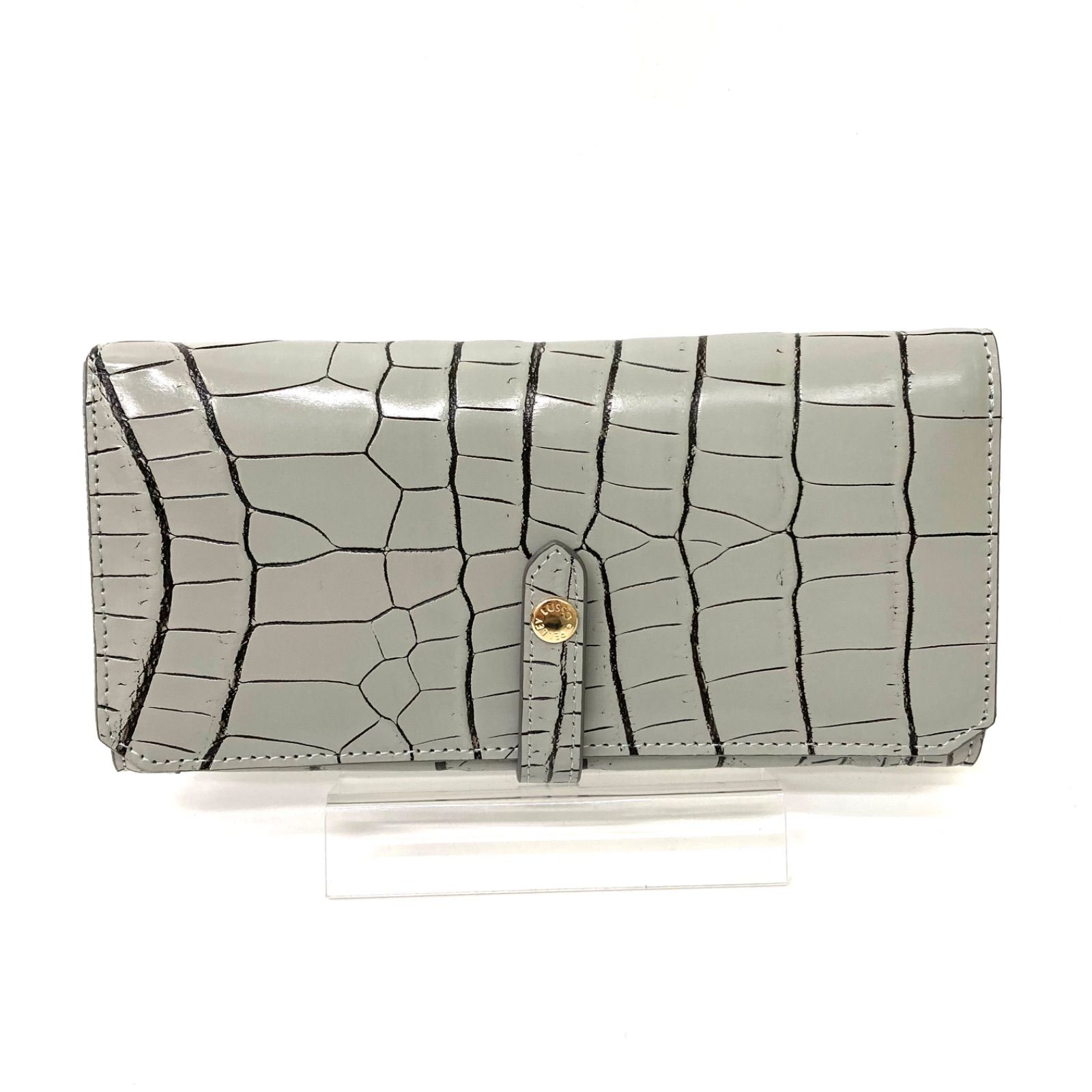 ?最終価格?【PELLEY LUSSO】美品 ペレリールッソ グレー 長財布 