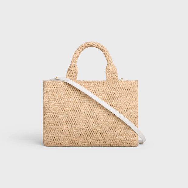 CELINE セリーヌ スモール カバ タイス ラフィア トリオンフバッグ