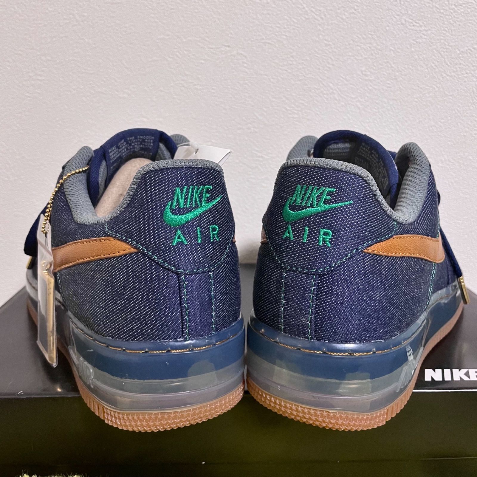 超レア】NIKE ID AIR FORCE1 DENIM CLEAR SOLE - メルカリ