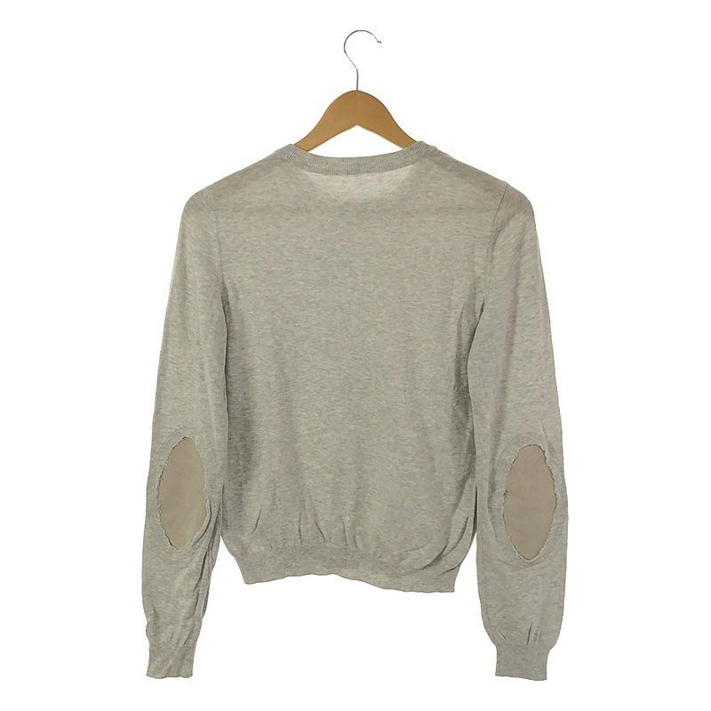 【美品】MAISON MARGIELA マルジェラ エルボーパッチ ニット S マルジェラ エルボーパッチ コットンニット レディース Maison