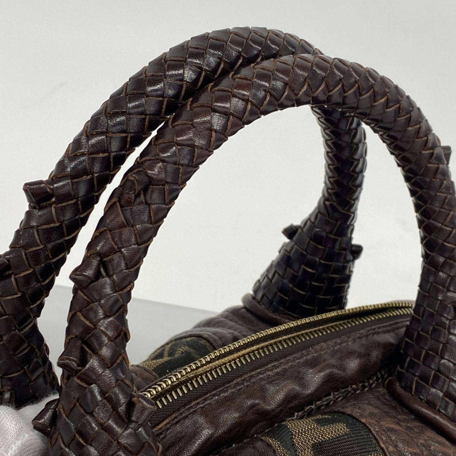 ◆美品◆ FENDI ハンドバッグ ズッカ ナイロン FENDI フェンディ ハンドバッグ ズッカ ナイロンキャンバス