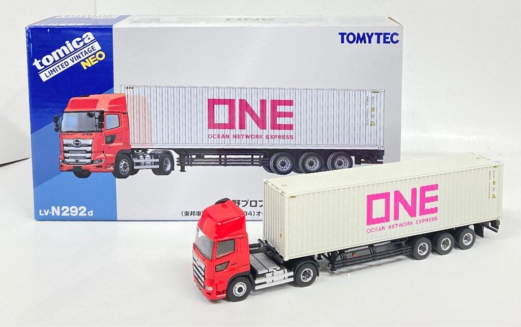TOMYTEC TOMICA LIMITED VINTAGE NEO 日野プロフィア 40ft海上コンテナトレーラ 東邦車輛TC36H1C34 オーシャンネットワークエ TLVN292d