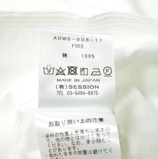 ADAWAS アダワス 日本製 JERSEY ROUND HEM T S/S ジャージーラウンド