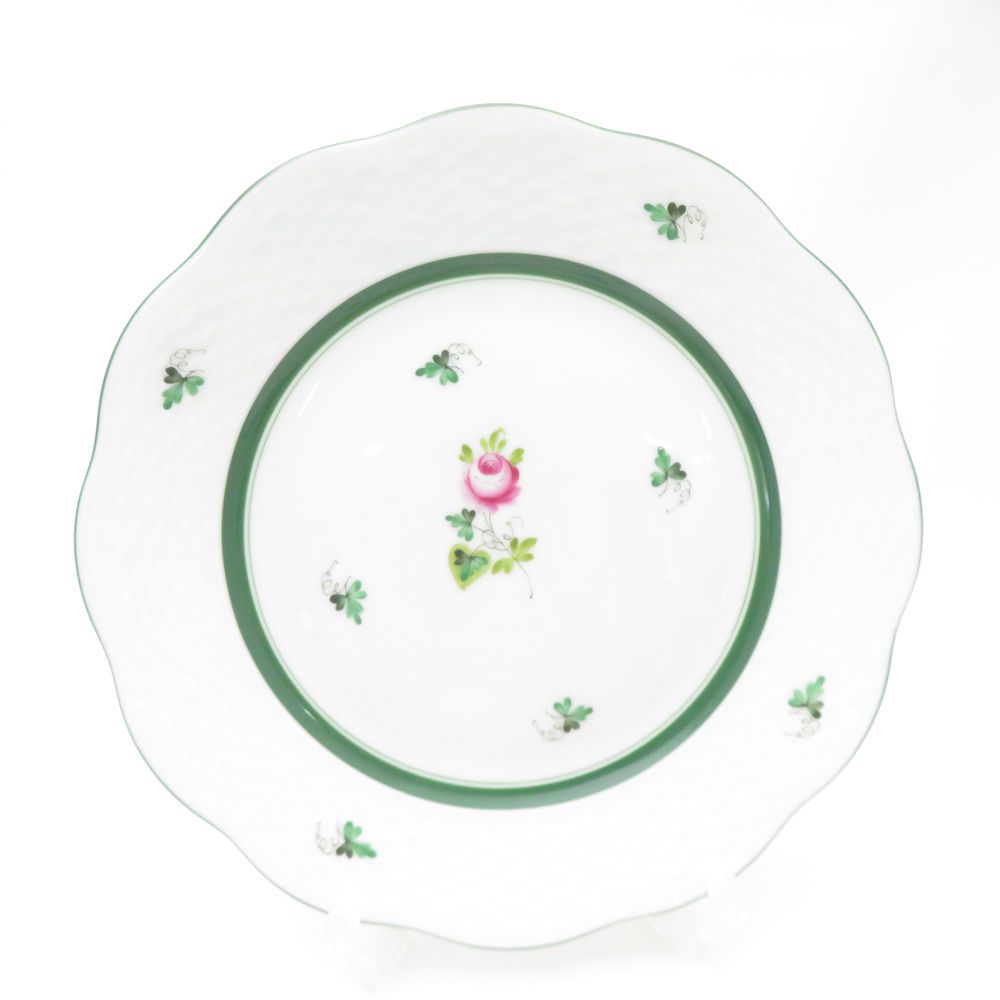 美品 Herend ヘレンド VRH ウィーンの薔薇 中皿 2枚 ペア 19cm