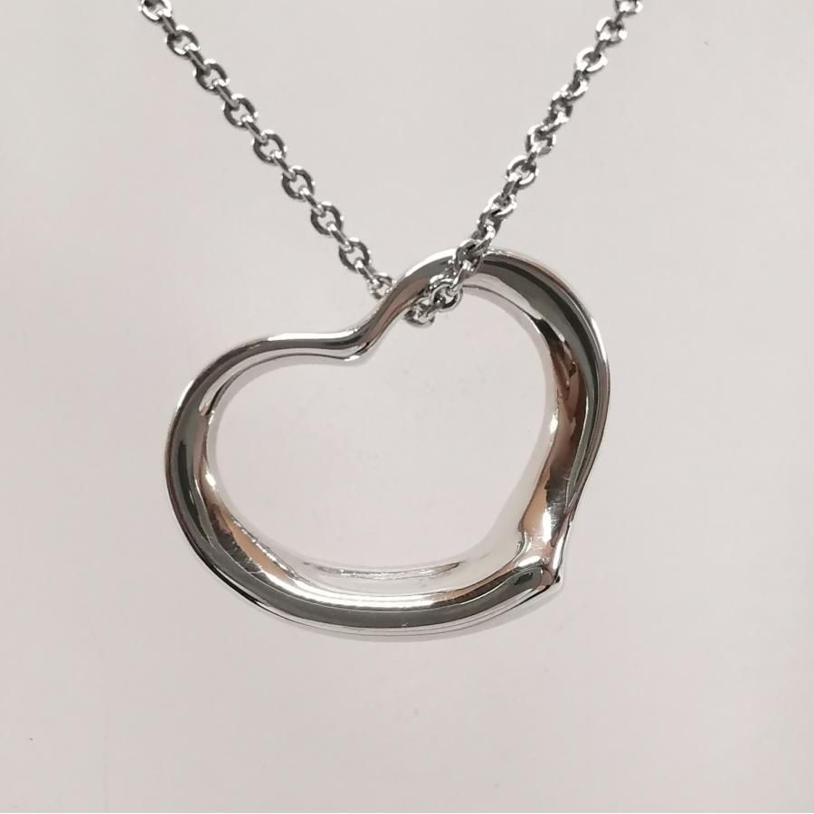 やや傷あり TIFFANY ネックレス ペレッティ ハート SV925 40cm TIFFANY&Co.（ティファニー） エルサ・ペレッティ オープンハート