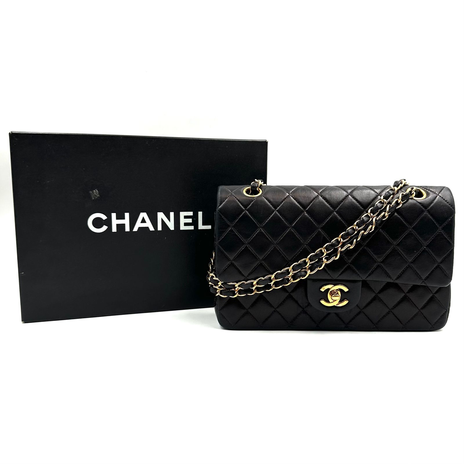 CHANEL シャネル マトラッセ ラムスキン チェーントートバッグ