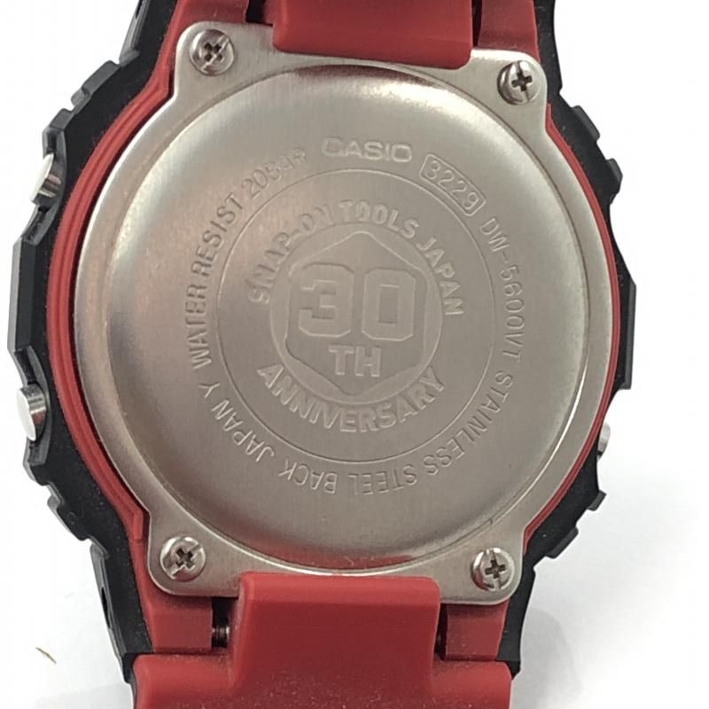 中古】ジーショック G-SHOCK×SNAP-ON 30th DW-5600VT ブラック×レッド