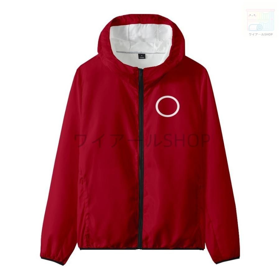 イカゲーム Squid Game グッズ コスプレ衣装 の警備員 パーカー ズボン フード付き トップス スウェット 男女兼用 ハロウィン 誕 WWW_TRAVELLANDINDIA_COM