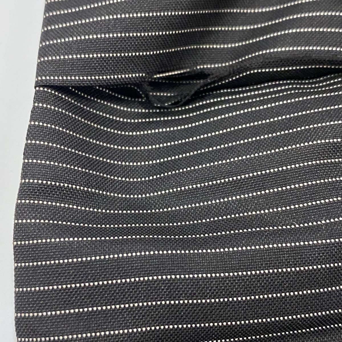 道中着 身丈86cm 裄丈67cm M 奄美大島本泥染 証紙 市松 幾何学 薄緑  