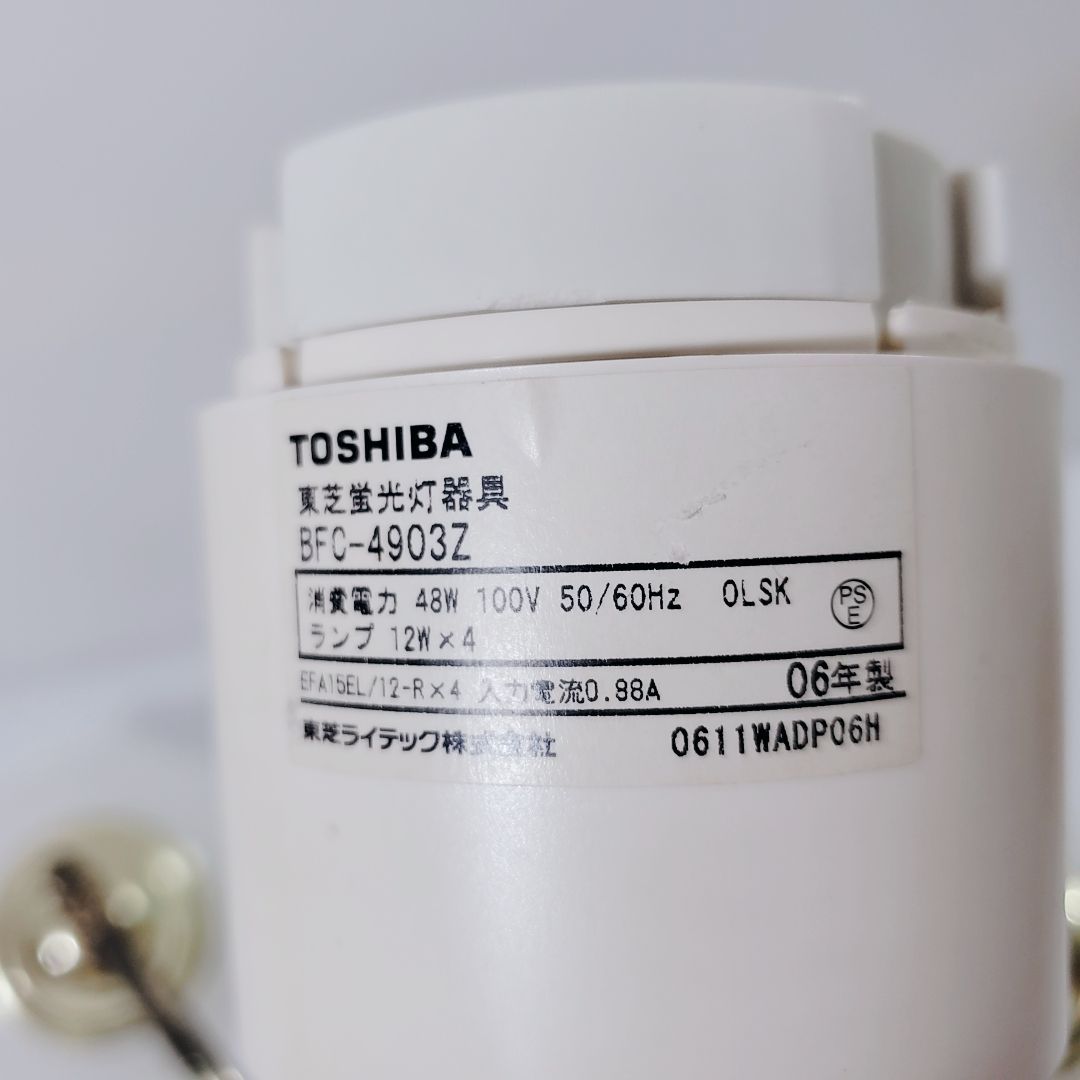 TOSHIBA 東芝蛍光灯器具 シャンデリア BFC-4903Z 電球色 暖色