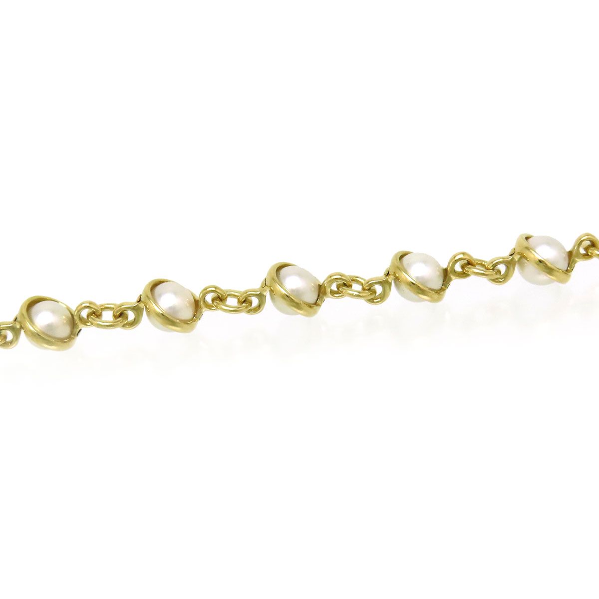 ポメラート パール チェーン ブレスレット #16 18Kt 750 (K18YG  