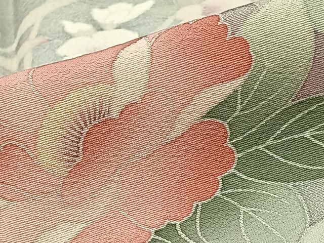 正絹訪問着　ベイズリー　暈し染め　黒地 正絹訪問着 ベイズリー 暈し染め 黒地