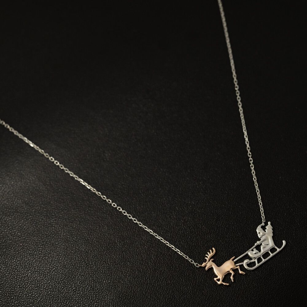 サンタクロース ネックレス・ペンダント|Pt900-Pt850-5.4g|プラチナ 翌日配送可 ♀ S レディース 593896