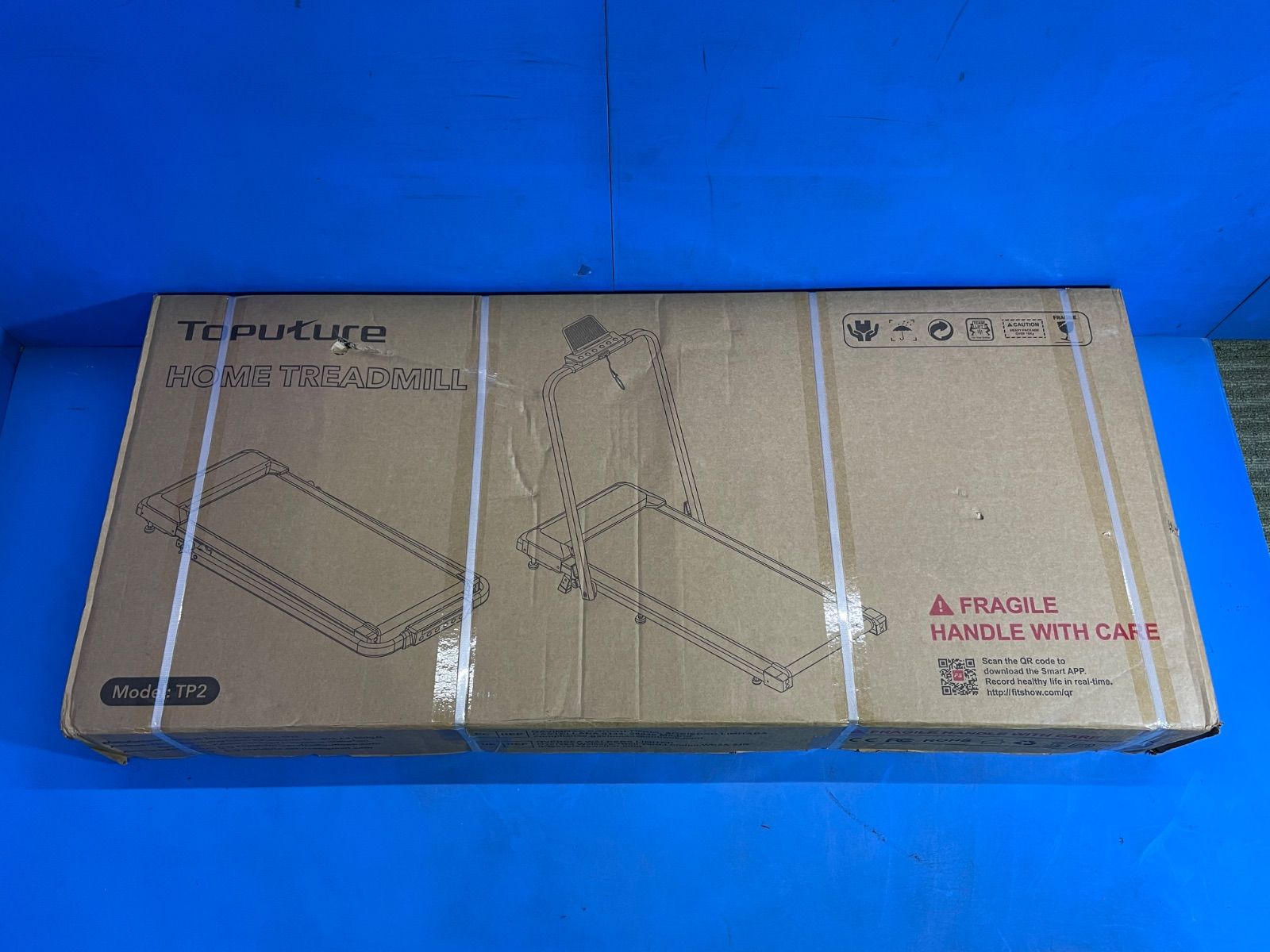 ♥ TOPUTURE ホームトレッドミル HOME TREADMILL ルームランナー ランニングマシン TP2 フィットネス器具 最高12km|h KC