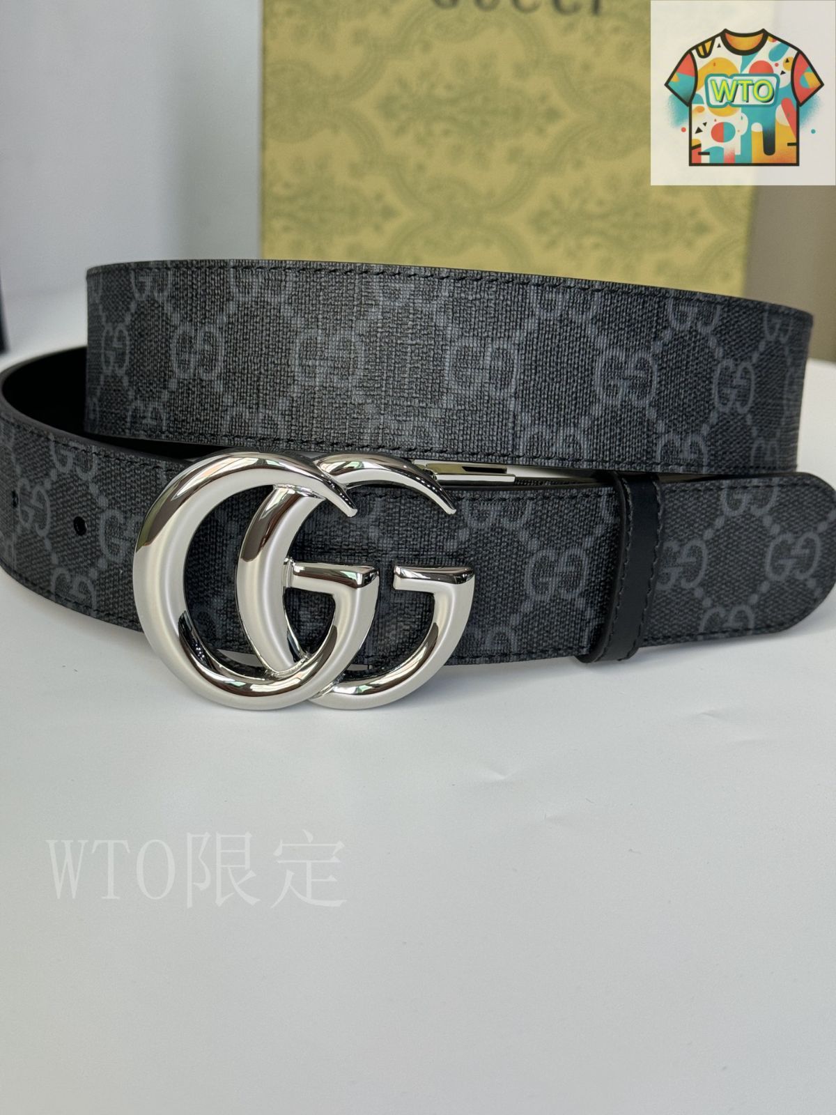 今日WTO】Gucci グッチ ダブル G レトロ回転バックル ベルト