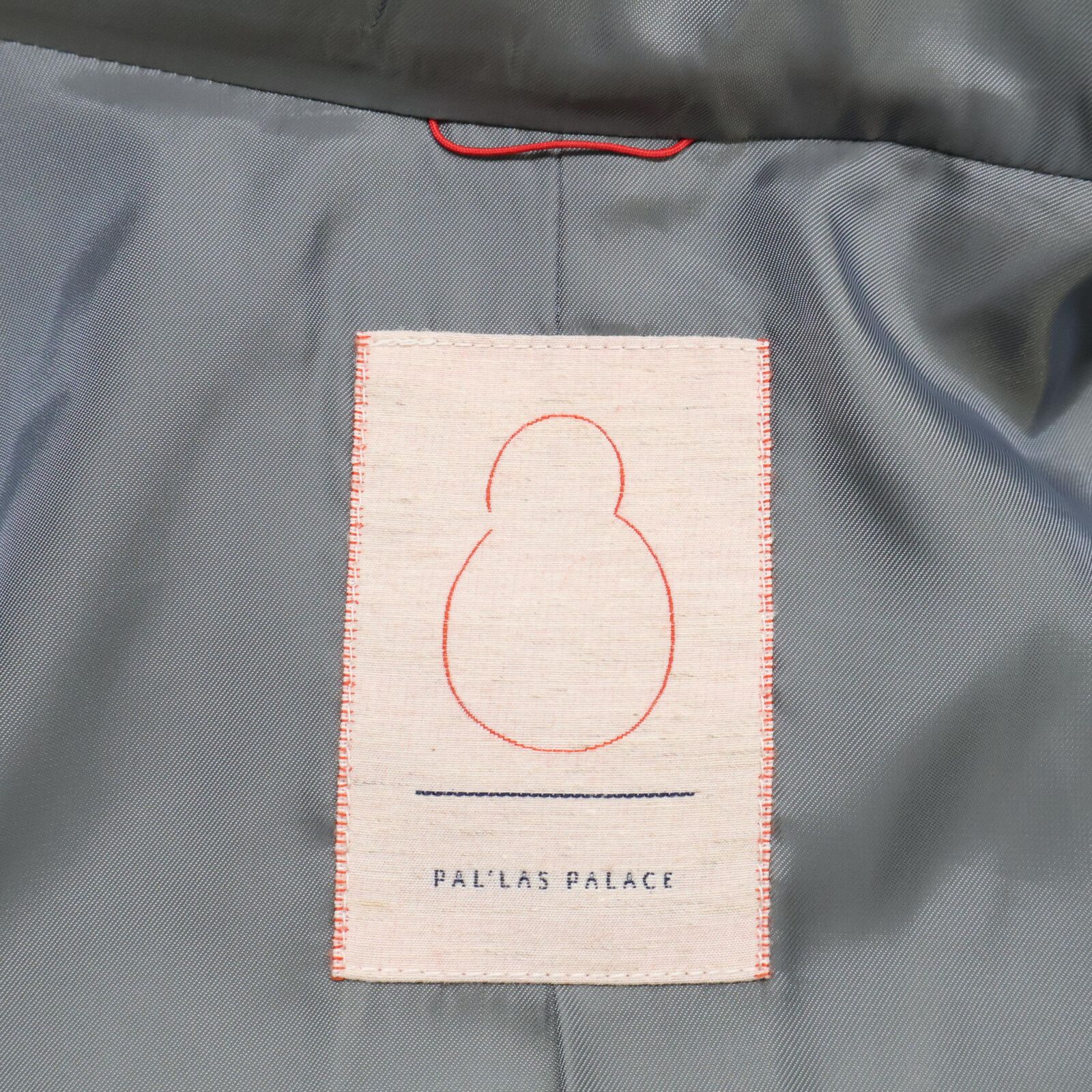 Pallas Palace パラスパレス PECO-1649D ﾗｲﾄﾌﾞﾙｰ ｳｰﾙ ﾌｰﾃﾞｯﾄﾞ比翼ﾛﾝｸﾞ  