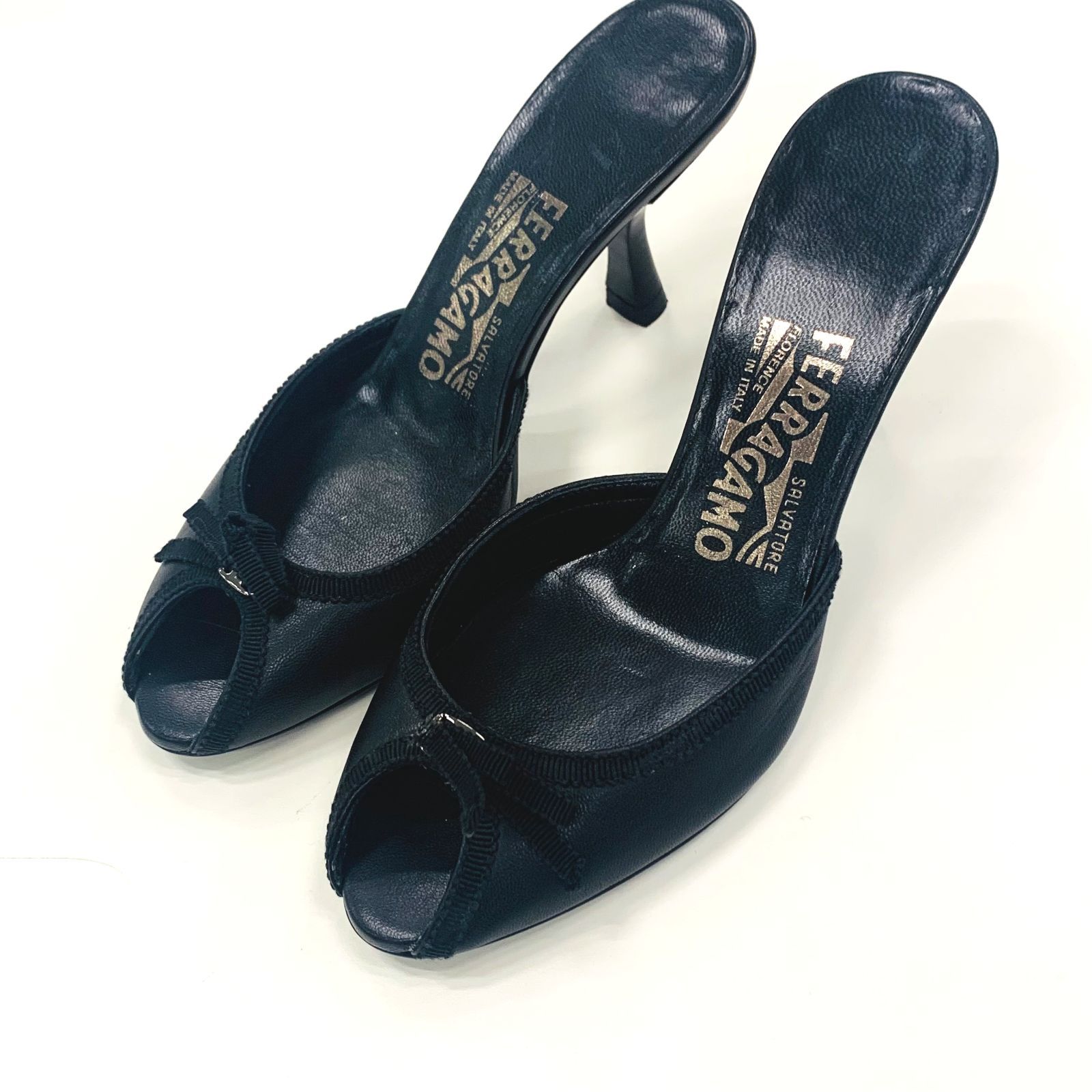 Salvatore Ferragamo 6CMヒールミュール サルヴァトーレフェラガモ