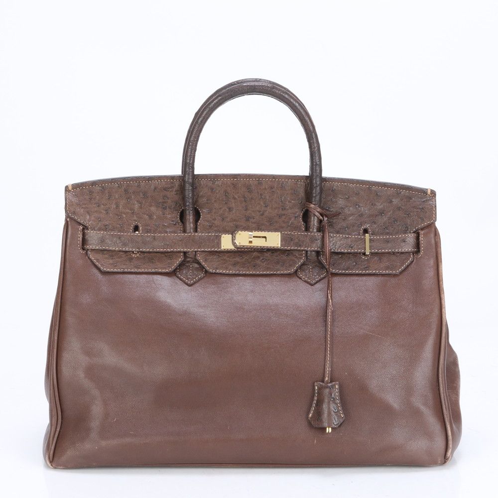 Scilpra シルプラ イタリア製 オーストリッチ レザー ハンドバッグ  