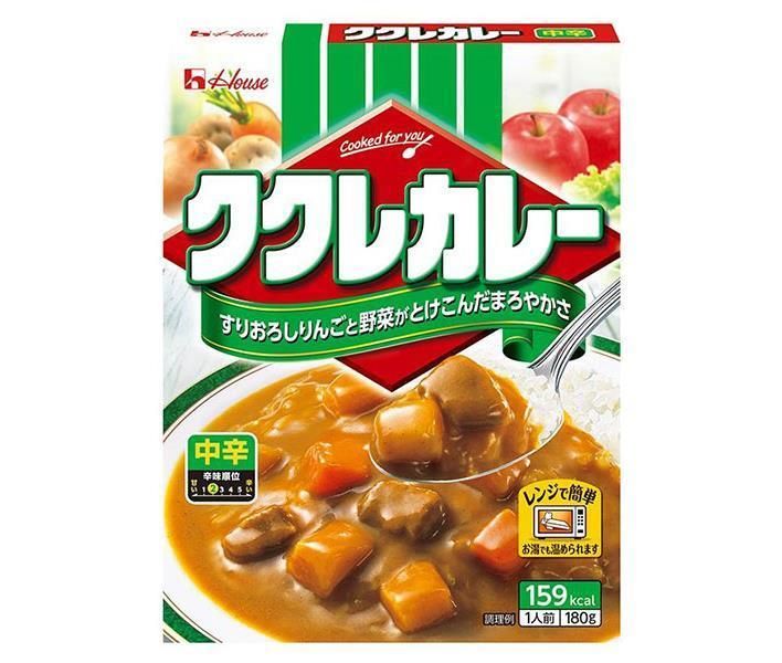 ハウス食品 ククレカレー 中辛 180g×30個入× 2ケース ｜ 一般食品 レトルト食品 カレー