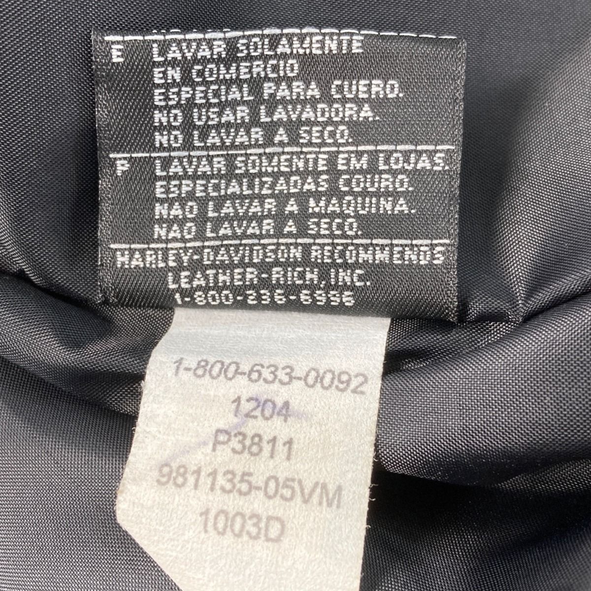 HARLEY-DAVIDSON ハーレーダビッドソン レザージャケット サイズ S メンズ 1-800-633-0092 ブラック  メルカリShops
