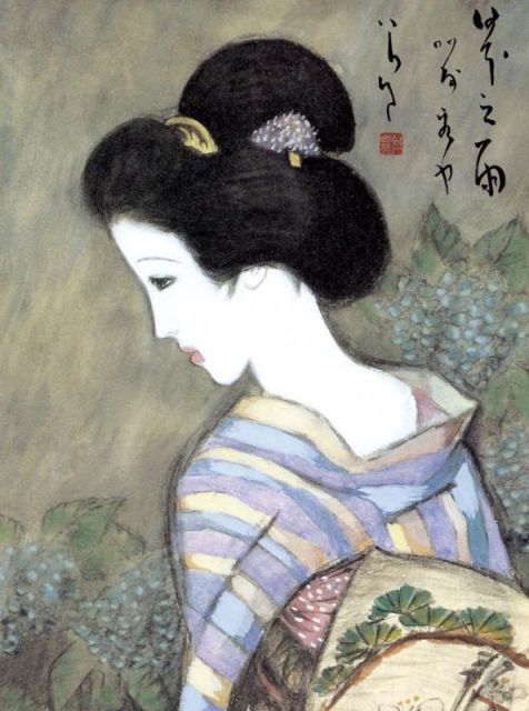 種類3：f8 額絵 ファッション 竹久夢二 日本之雨 f8・f6・f4サイズ