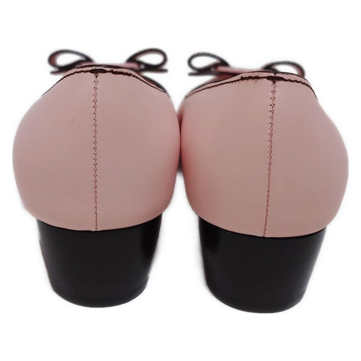 FERRAGAMO SalvatoreFerragamo サルバトーレフェラガモ パンプス 5 D レディース - ライトピンク リボン ヴァラ レザー WWW_UMKA74_RU