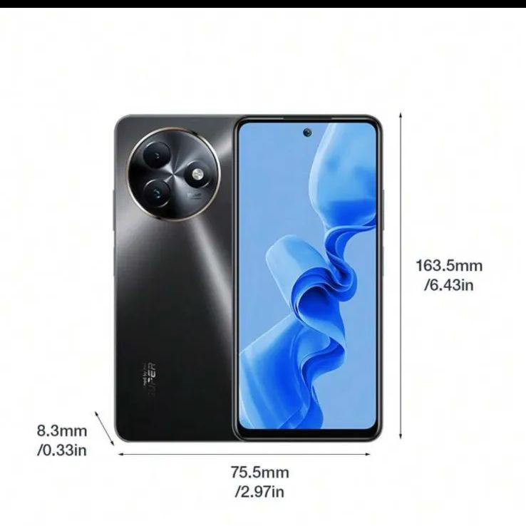 itel S24 6.6インチ 8GB 256GB ブラック スマートフォン itel S24 Black (8GB RAM + 128GB ROM) 6.6