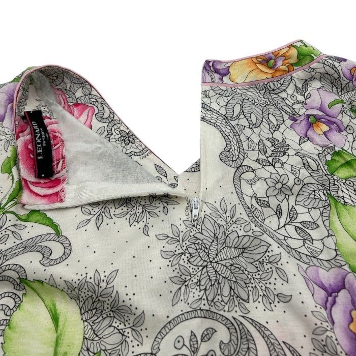 【専用】レオナール 花柄　シャツ　清楚系 LEONARD レオナール 花柄 シャツ L 0339116 トップス レディース