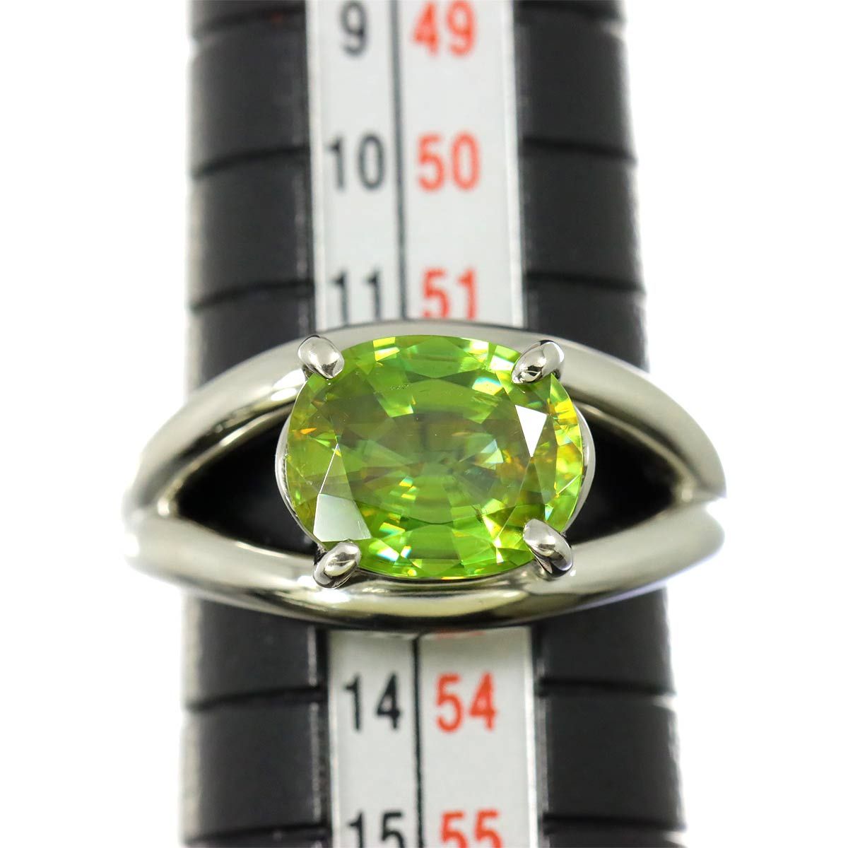 スフェーン ダイヤモンドリング SH 2.43ct D 0.18ct Pt900 JGGC