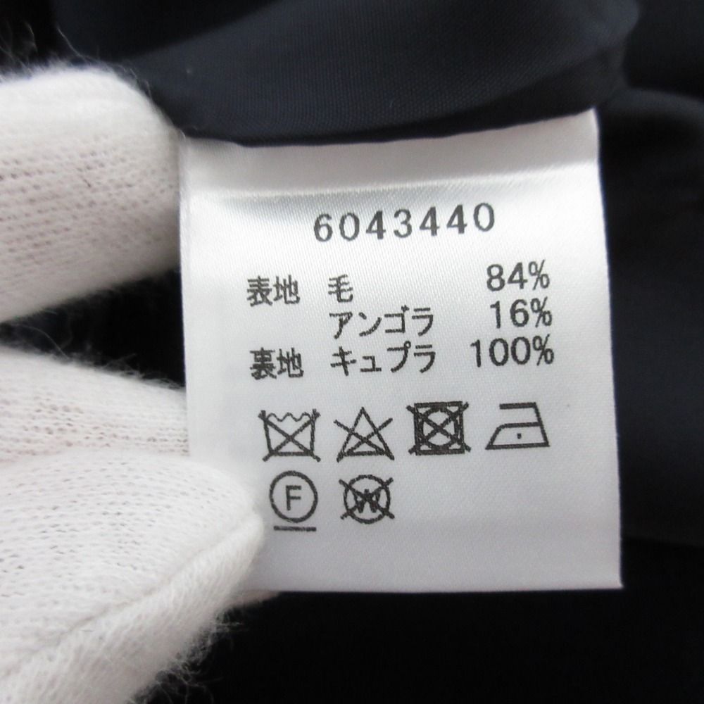 未使用 Rene ルネ ウール×アンゴラ ノーカラーコート 6043440 サイズ36