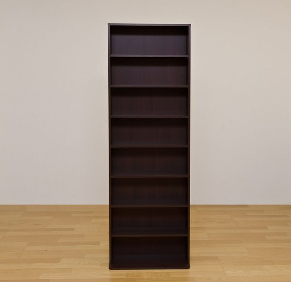 北海道 幅60cm コミックラック ハイタイプ 収納量多い 奥行17cm スリム 可動棚5段階調整 可動棚4枚 棚板耐荷重6kg 裏面揺れ止め付き ネジ穴隠しシール付き 転倒防止L字金具付き 壁面固定 1001