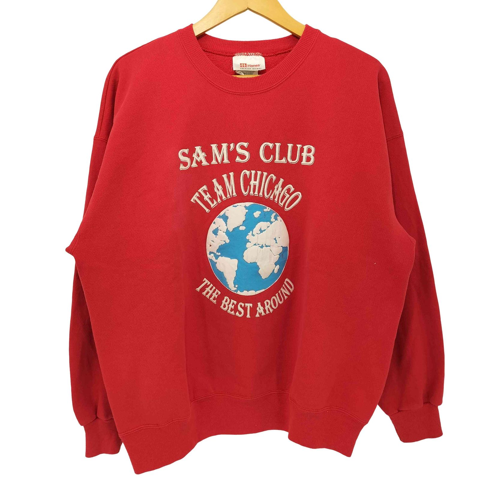 90s USA製 HANES ロゴ 刺繍 RWタイプ スウェット 90sUSA製Hanes 