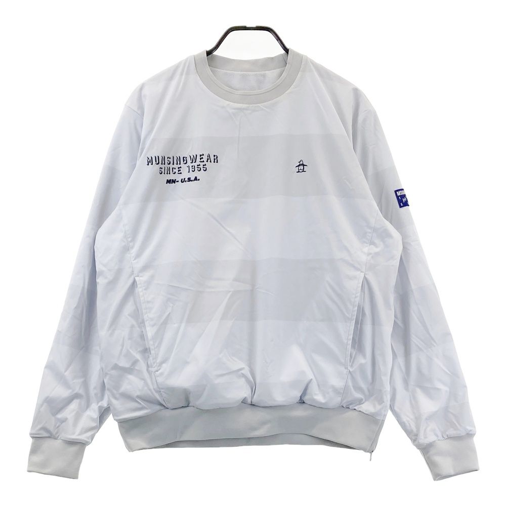 サイズ L MUNSING WEAR マンシングウェア 2025年モデル リバーシブル フリース プルオーバー グレー系 240101540032 ゴルフウェア メンズ ストスト