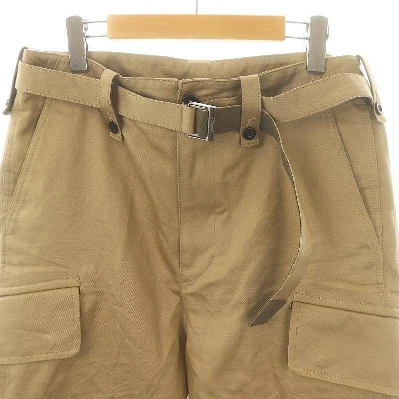 サカイ sacai 24-03429 シンチベルトカーゴパンツ ワイド ベルト