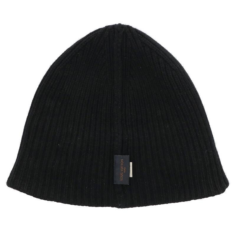 LVロゴカシミヤビーニーニット帽子 メンズ