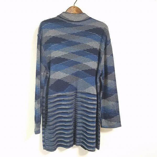 anc ミッソーニ スポーツ MISSONI SPORT カーディガン 紺系 総柄