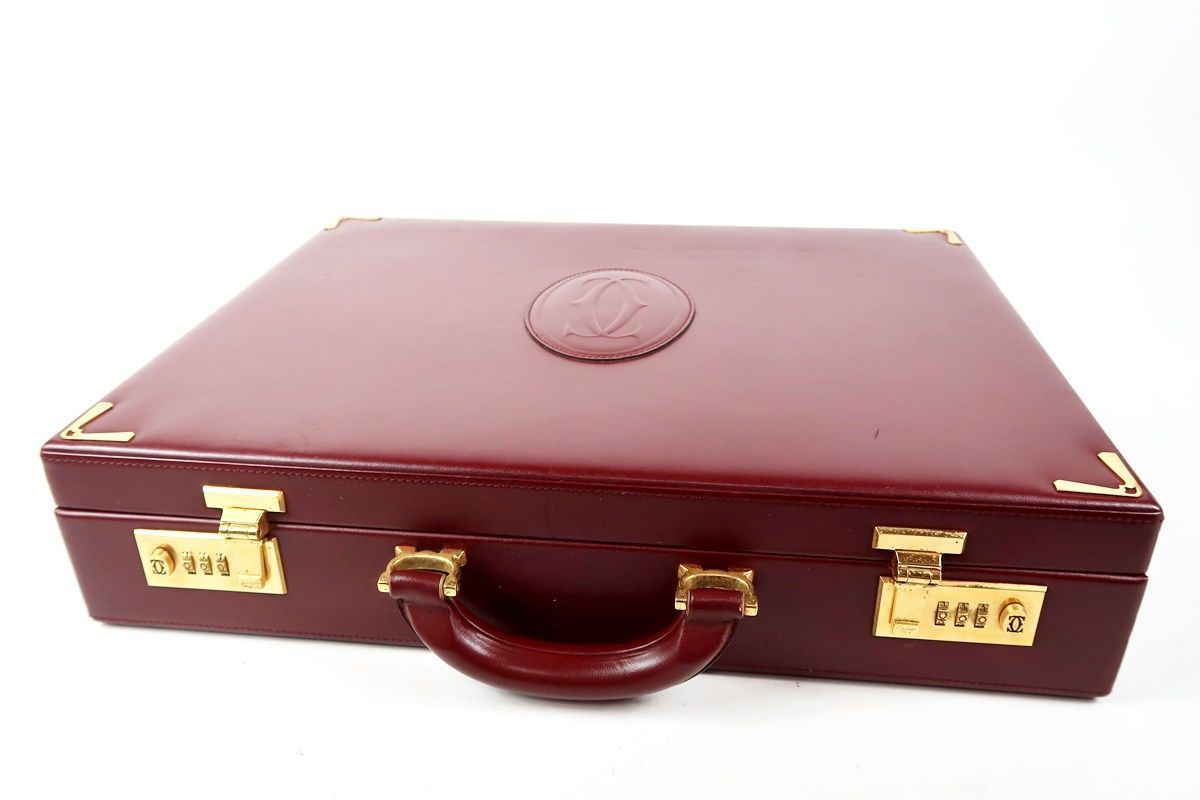 Cartier カルティエ マストライン アタッシュケース トランク ボルドー Cartier / カルティエ | マストライン / レザー アタッシュケース
